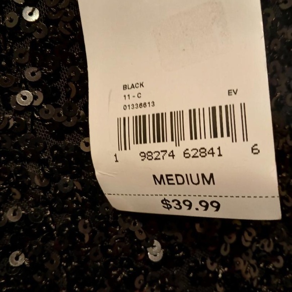 Forever 21 New Black Sequin Pants - Picture 3 of 4